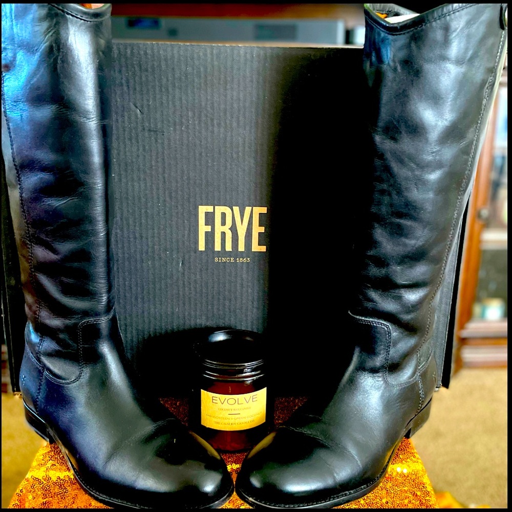 Frye tall black boots